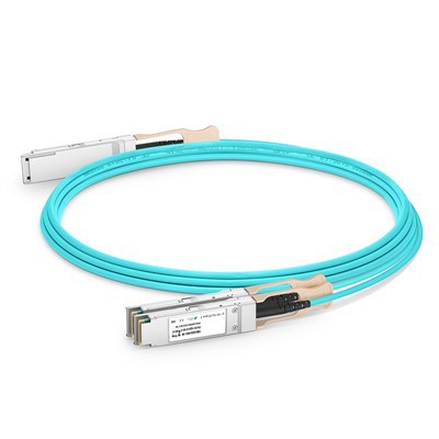 200g QSFP56 till 2x 100g QSFP28 Aktiv optisk kabel (AOC), 1M -20 M