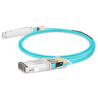200g QSFP56 till 4x 50G SFP56 Aktiv optisk kabel (AOC), 1M -20 M